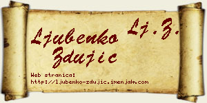Ljubenko Zdujić vizit kartica